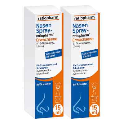 NasenSpray-ratiopharm Erwachsene 15 ml Doppelpack