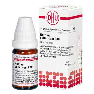 Natrium Sulfuricum C30 Globuli 10 g von DHU-Arzneimittel GmbH & Co. KG PZN 02928114
