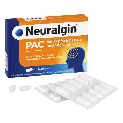 Neuralgin PAC bei Kopfschmerzen und Migräne Tabletten 20 stk von Dr. Pfleger Arzneimittel GmbH PZN 18373753