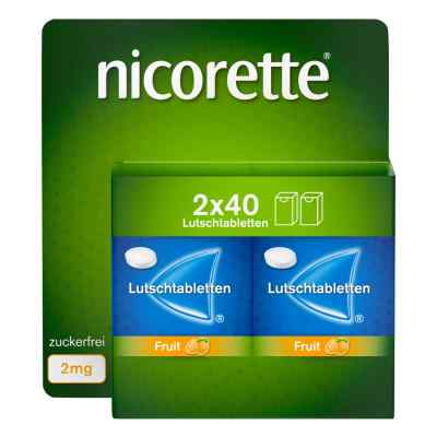 Nicorette Fruit 2 mg Lutschtabletten gepresst 80 stk von Kenvue Germany GmbH (OTC) PZN 19906217