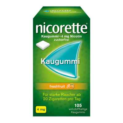 nicorette® Kaugummi 4 mg freshfruit 105 stk von Kenvue Germany GmbH (OTC) PZN 01642887