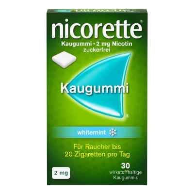 Nicorette Kaugummi whitemint – mit 2 mg Nikotin 30 stk von Johnson & Johnson GmbH (OTC) PZN 07353606