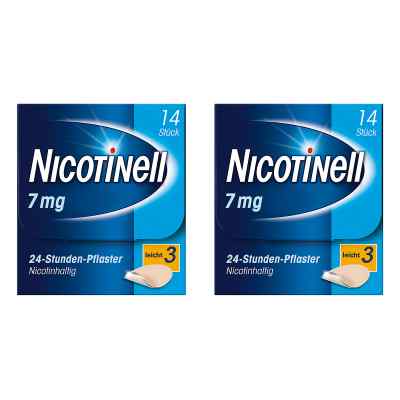 Nicotinell Paket 7 mg (ehemals 17,5 mg) 24-Stunden-Pflaster 2x14 stk von GlaxoSmithKline Consumer Healthc PZN 08130247