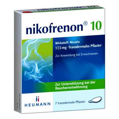 Nikofrenon 10 Heumann Transdermale Pflaster 7 stk von HEUMANN PHARMA GmbH & Co. Generi PZN 14448069