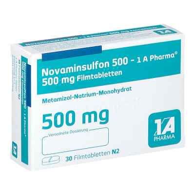 Novaminsulfon 500-1A Pharma 30 stk von 1 A Pharma GmbH PZN 06444034