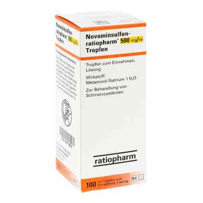 Novaminsulfon-ratiopharm 500mg/ml 100 ml von ratiopharm GmbH PZN 08713863