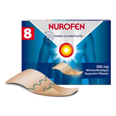 Nurofen 24-stunden Schmerzpflaster 200 mg 8 stk von Reckitt Benckiser Deutschland Gm PZN 07045715