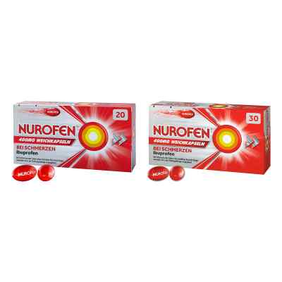 Nurofen 400 mg Weichkapseln 20 stk und 30 stk 1 Pck von Reckitt Benckiser Deutschland GmbH PZN 08102666