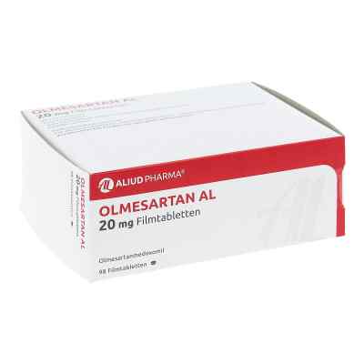 Olmesartan Al 20 mg Filmtabletten 98 stk von ALIUD Pharma GmbH PZN 12572055