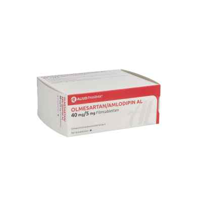 Olmesartan/amlodipin Al 40 mg/5 mg Filmtabletten 98 stk von ALIUD Pharma GmbH PZN 13878371