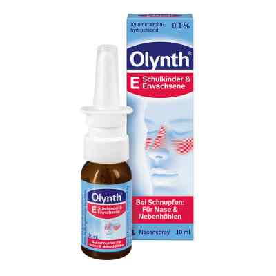 Olynth E 0,1 % Nasenspray Schulkinder und Erwachsene 10 ml von Johnson & Johnson GmbH (OTC) PZN 02340421