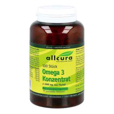 Omega 3 Konzentrat aus Fischöl 1000 mg Kapseln 100 stk von allcura Naturheilmittel GmbH PZN 09513712