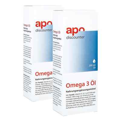 Omega 3 Öl mit Vitamin A, D und E 2x200 ml von apo.com Group GmbH PZN 08102093