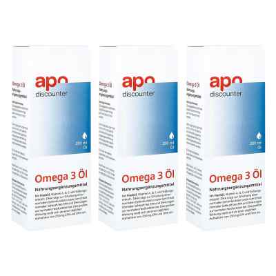 Omega 3 Öl mit Vitamin A, D und E von apodiscounter 3x200 ml von apo.com Group GmbH PZN 08102094