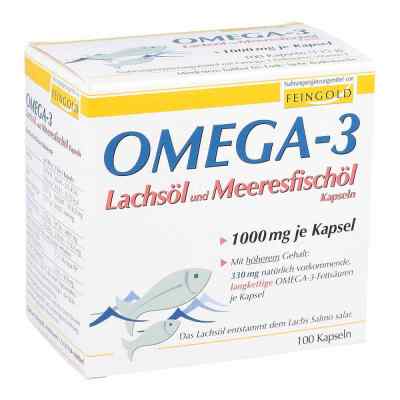 Omega 3 Lachsöl und Meeresfischöl Kapseln 100 stk von A.R.C.O.- Chemie GmbH PZN 01453608