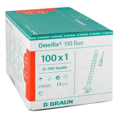 Omnifix Duo 100 Insulin Einmalspritzen 100X1 ml von B. Braun Melsungen AG PZN 01349035