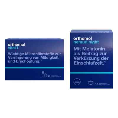Orthomol Vital f Trinkfl. + Orthomol Nemuri night Heißgetränk