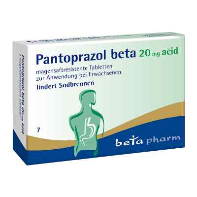 Pantoprazol beta 20 mg acid magensaftresistent Tabletten 7 stk von betapharm Arzneimittel GmbH PZN 15577308
