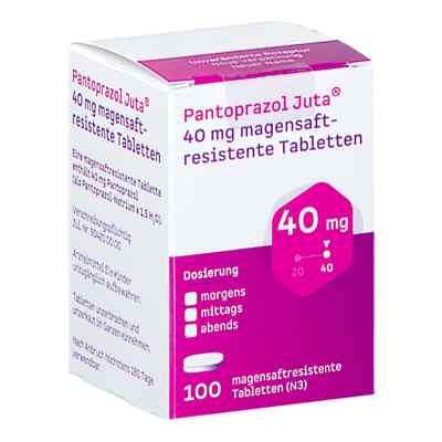 Pantoprazol Juta 40 Mg Magensaftres.tabletten 100 stk von JUTA Pharma GmbH PZN 18094071