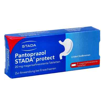 Pantoprazol STADA protect 20mg magensaftres.Tabl. bei Sodbrennen 7 stk von STADA Consumer Health Deutschlan PZN 06415601