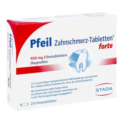 Pfeil Zahnschmerz-Tabletten forte 400mg 20 stk von STADA GmbH PZN 00410560