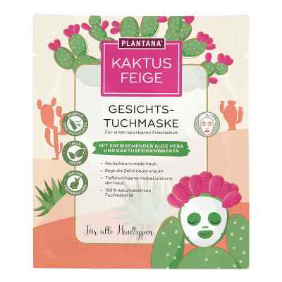 Plantana Kaktusfeige Gesichtstuchmaske mit Aloe Vera 1 stk von Hager Pharma GmbH PZN 18487965