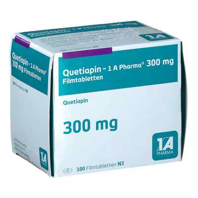 Quetiapin-1A Pharma 300mg 100 stk von 1 A Pharma GmbH PZN 09494943