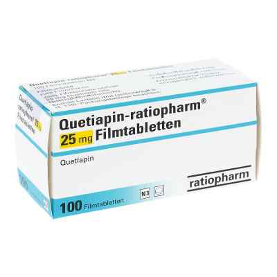 Quetiapin-ratiopharm 25mg 100 stk von ratiopharm GmbH PZN 09243158