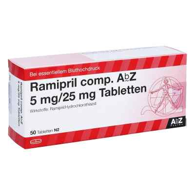 Ramipril compositus Abz 5 mg/25 mg Tabletten 50 stk von AbZ Pharma GmbH PZN 01755700