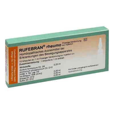 Rufebran rheumo Ampullen 10 stk von COMBUSTIN Pharmazeutische Präpar PZN 01085211
