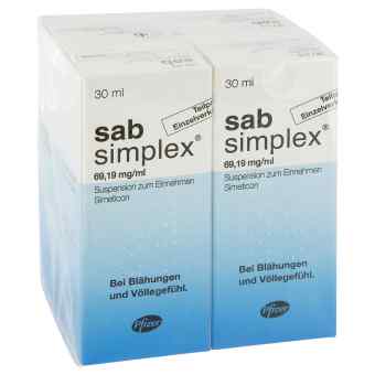 Sab simplex Suspension zum Einnehmen 4X30 ml von Pfizer Pharma GmbH PZN 02702054