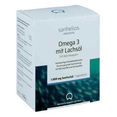 Sanhelios Omega-3 mit Lachsöl Kapseln 90 stk von Roha Arzneimittel GmbH PZN 15583183