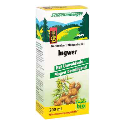 Schoenenberger Naturreiner Pflanzentrunk Ingwer  200 ml von SALUS Pharma GmbH PZN 02640525