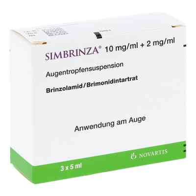 Simbrinza 10 mg/ml + 2 mg/ml Augentropfensusp. 3X5 ml von NOVARTIS Pharma GmbH PZN 10784592