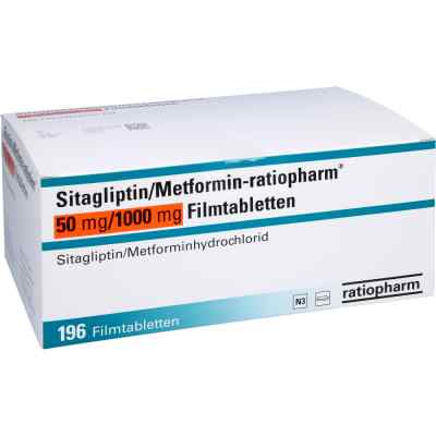 Sitagliptin/metformin-ratiopharm 50mg/1000mg Fta