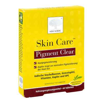 Skin Care Pigment Clear Tabletten 60 stk von NEW NORDIC Deutschland GmbH PZN 15743126