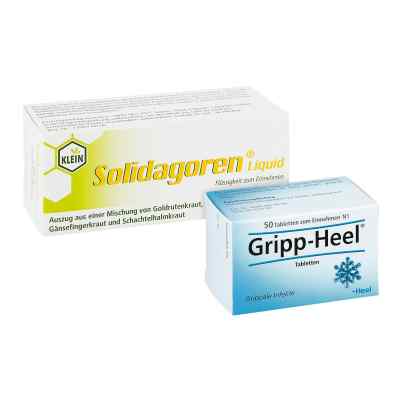 Solidagoren Liquid 100 ml und Gripp-Heel Tabletten 50 stk 1 Pck von  PZN 08101357