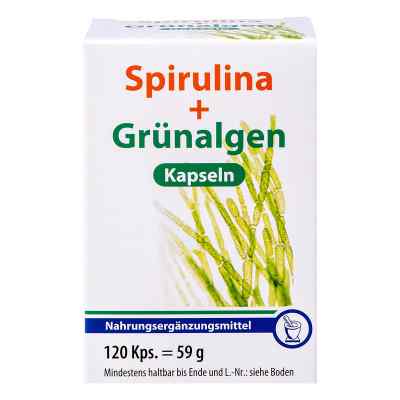 Spirulina + Grünalgen Kapseln 120 stk von Pharma Peter GmbH PZN 04012508