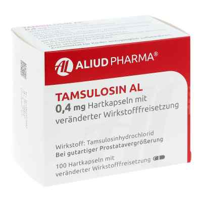 Tamsulosin Al 0,4 mg Hartk.m.veränd.wst.-frs. 100 stk von ALIUD Pharma GmbH PZN 01907038