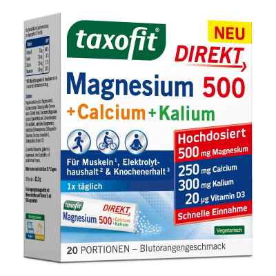 taxofit® Magnesium 500 + Calcium + Kalium DIREKT 20 stk von MCM KLOSTERFRAU Vertr. GmbH PZN 18913818
