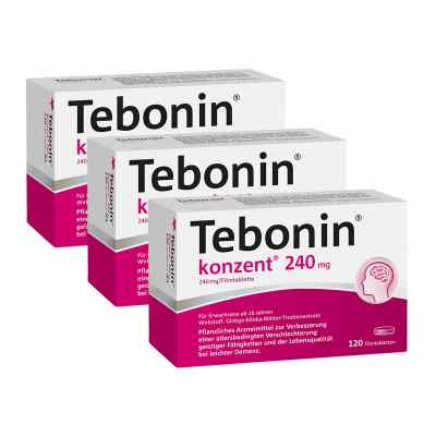 Tebonin konzent 240mg 3x120 stk von Dr.Willmar Schwabe GmbH & Co.KG PZN 08100770