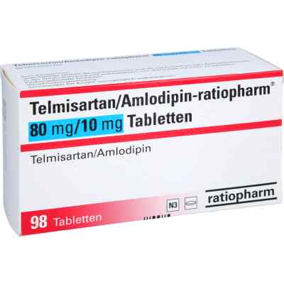 Telmisartan/amlodipin-ratiopharm 80 Mg/10 Mg Tabletten