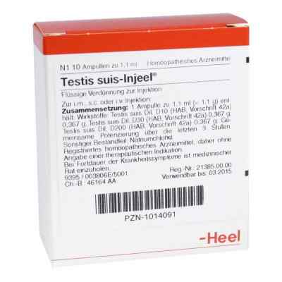 Testis Suis Injeel Ampullen 10 stk von Biologische Heilmittel Heel GmbH PZN 01014091