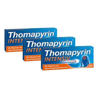 Thomapyrin Intensiv bei Migräne & Kopfschmerzen 3x20 stk von A. Nattermann & Cie GmbH PZN 08102424