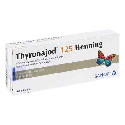 Thyronajod 125 Henning Tabletten 100 stk von Sanofi-Aventis Deutschland GmbH PZN 06882314