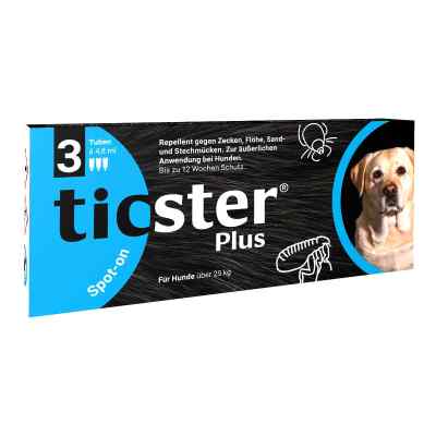 Ticster Plus Spot-on Lösung zum Auftropfen für Hunde über 25kg 3X4.8 ml von O'ZOO GmbH PZN 17551477