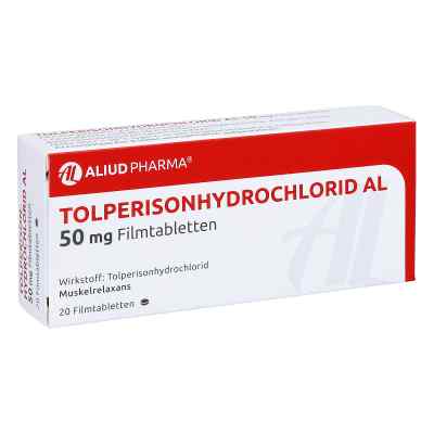 Tolperison Hydrochlorid Al 50 mg Filmtabletten 20 stk von ALIUD Pharma GmbH PZN 05705343