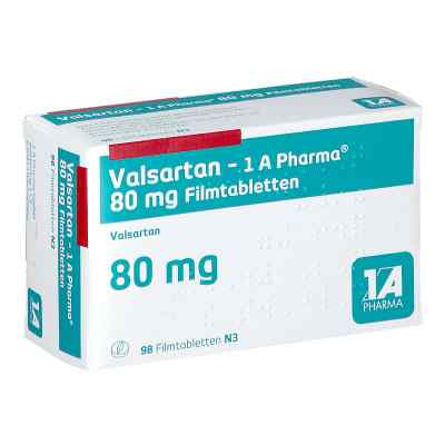 Valsartan-1A Pharma 80mg 98 stk von 1 A Pharma GmbH PZN 07581655