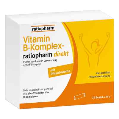 Vitamin B-komplex-ratiopharm Direkt Pulver 20 stk von ratiopharm GmbH PZN 16783197