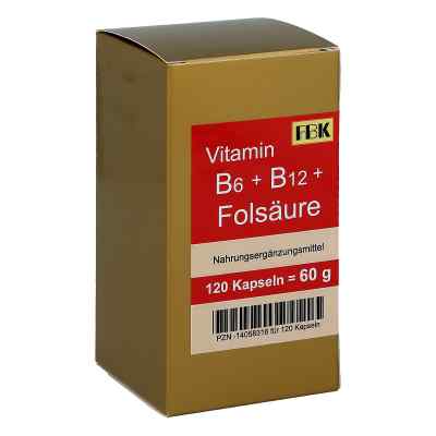 Vitamin B6+b12+folsäure Kapseln 120 stk von FBK-Pharma GmbH PZN 14058316